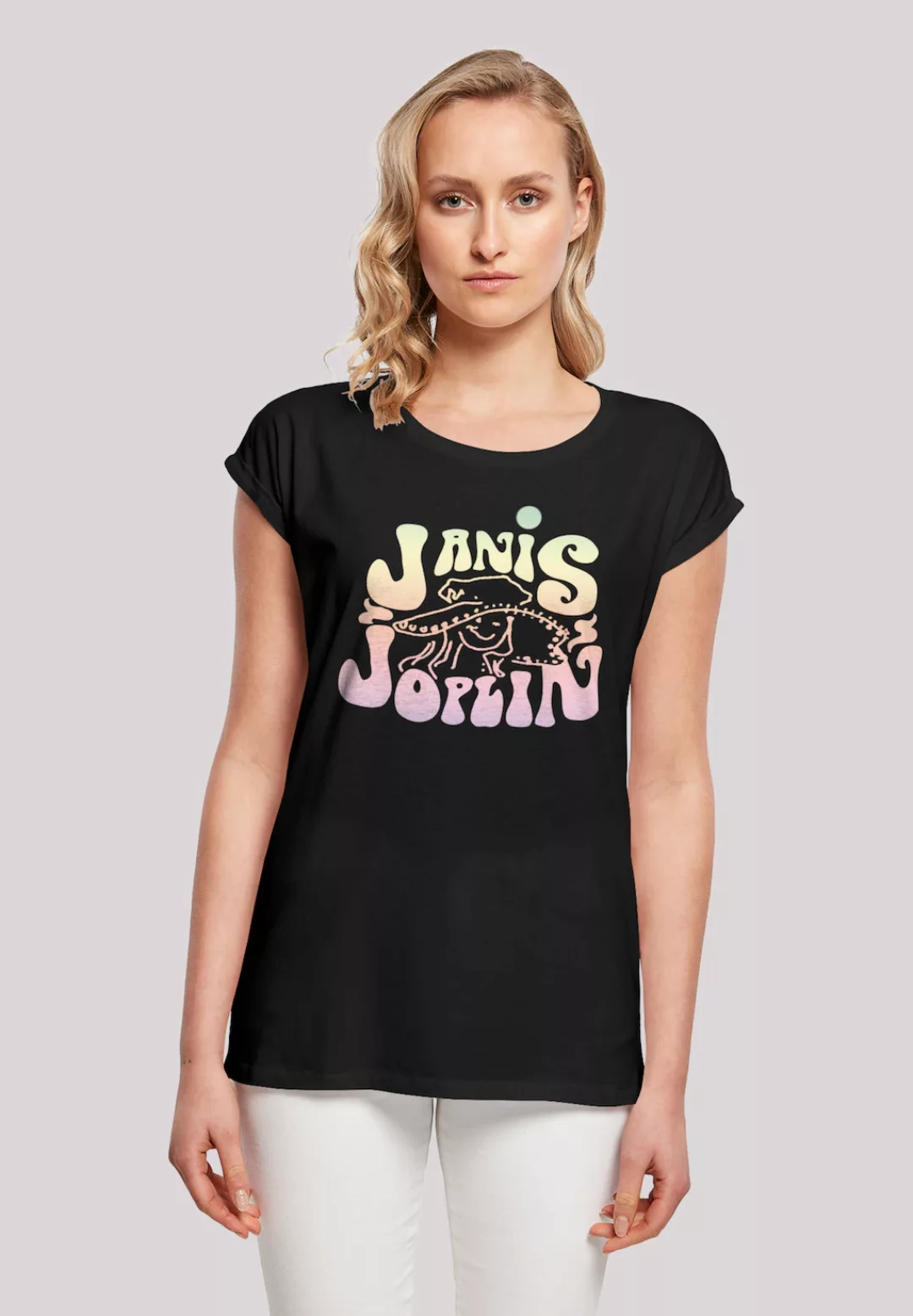 F4NT4STIC T-Shirt "Janis Joplin Pastel Logo", Print günstig online kaufen