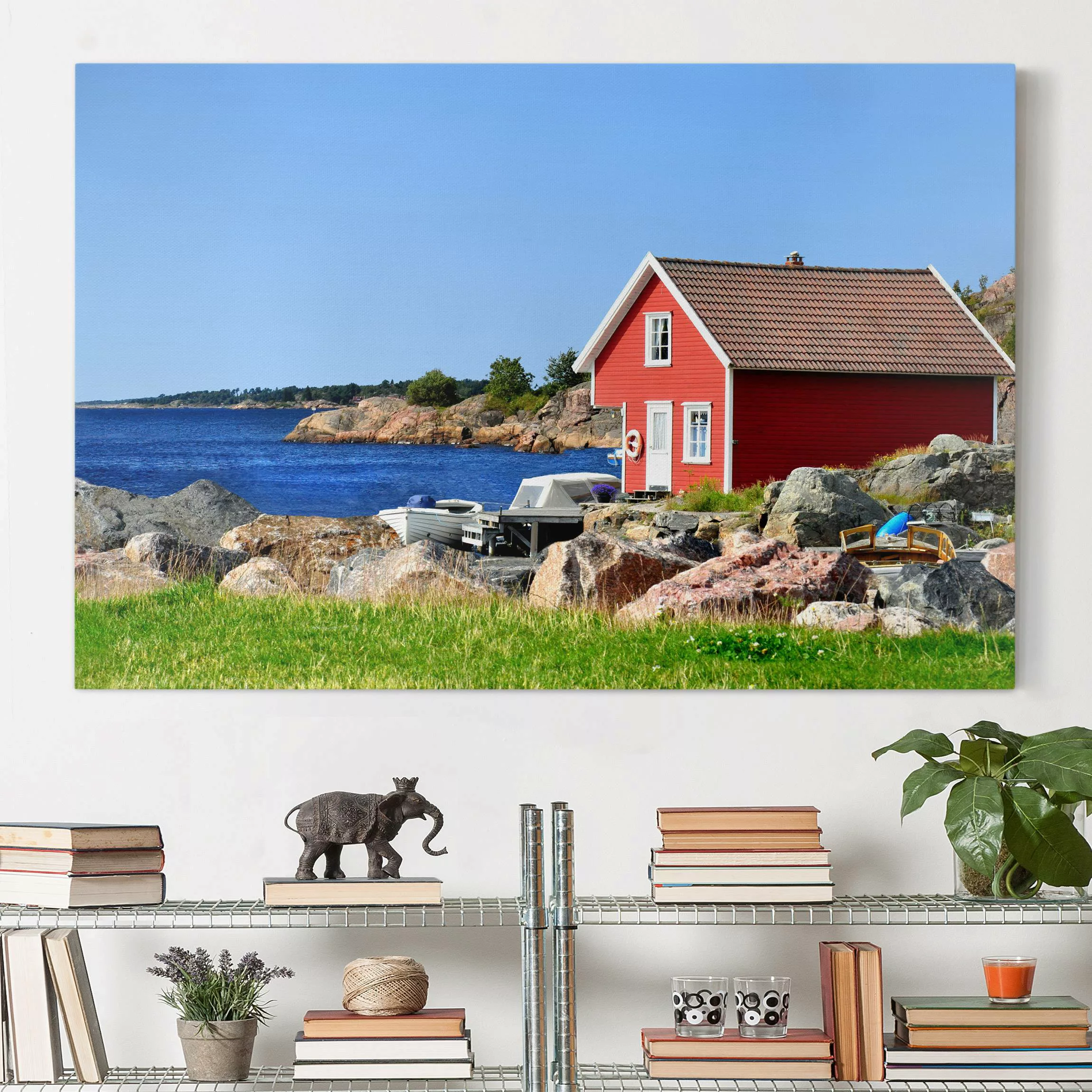 Leinwandbild Architektur & Skyline - Querformat Urlaub in Norwegen günstig online kaufen