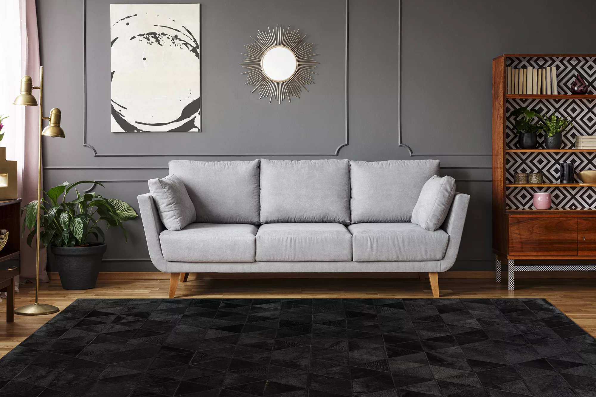 Padiro Design-teppich Lavin 325 Schwarz 80cm X 150cm günstig online kaufen