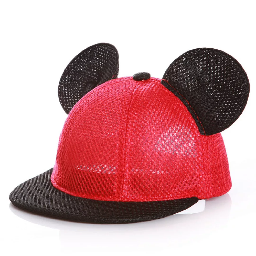 Kind Erwachsene Sommer atmungsaktiv niedlich Mickey Ear Cap Outdoor Casual günstig online kaufen