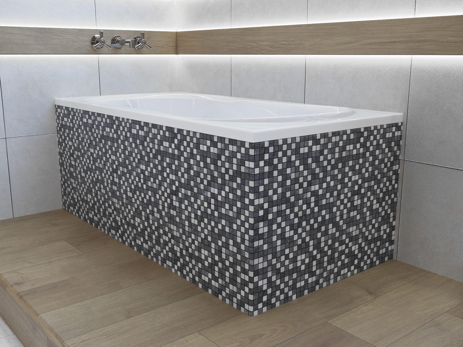 KOLMAN Badewanne Rechteck Gracja 140x70, Ablaufgarnitur günstig online kaufen