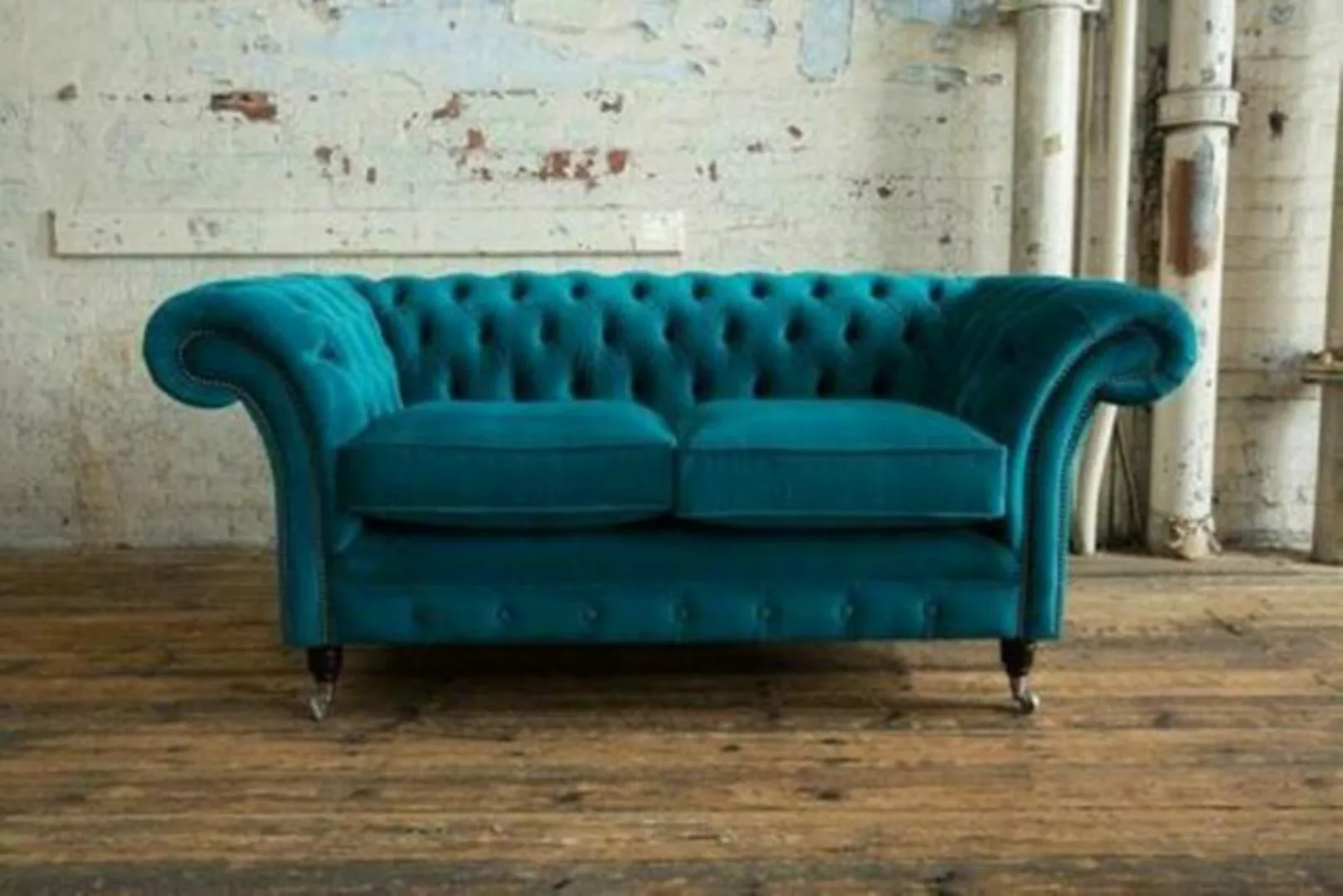 JVmoebel Chesterfield-Sofa, Chesterfield Couch Textil Stoff Sofa Edles Desi günstig online kaufen