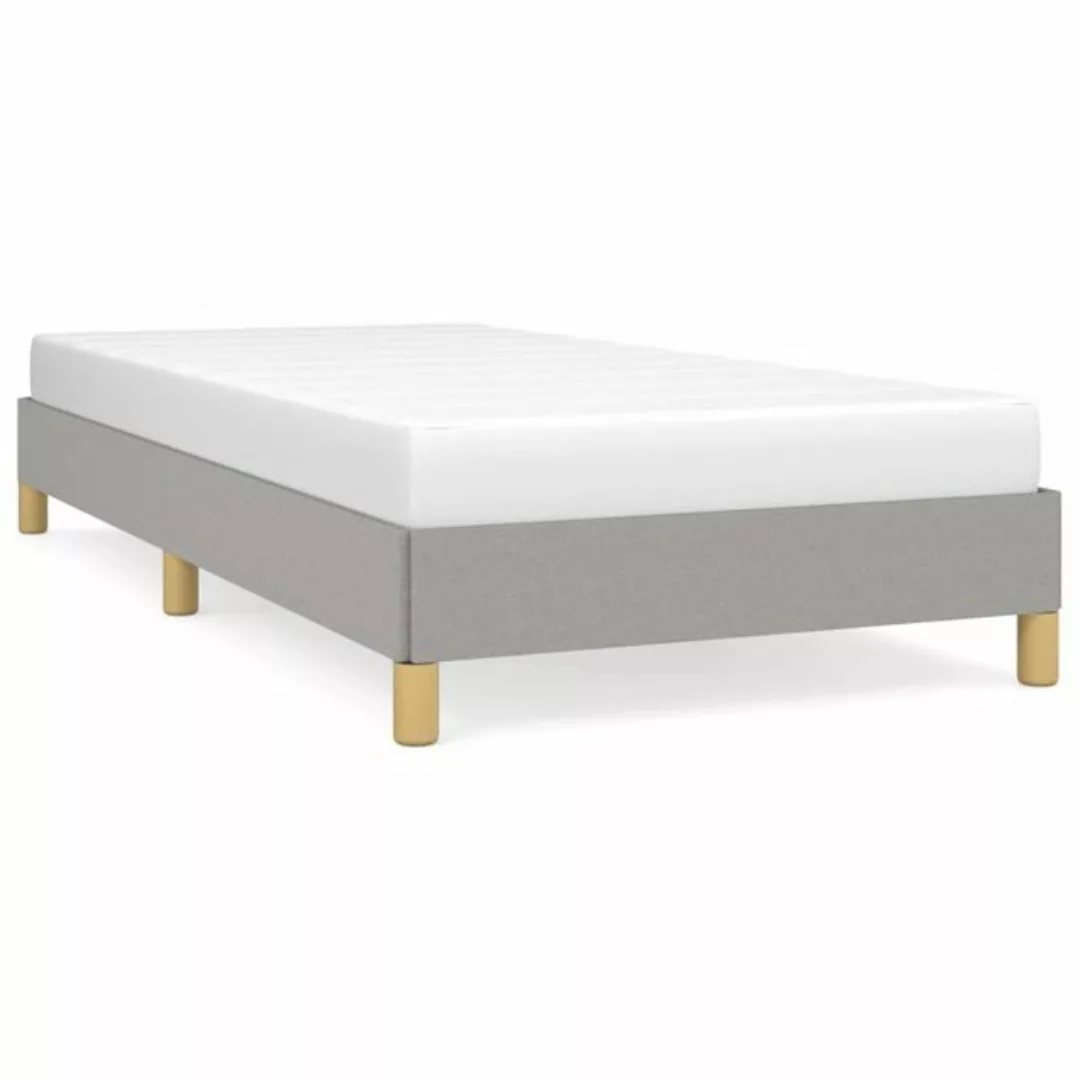 furnicato Bett Bettgestell Hellgrau 100x200 cm Stoff günstig online kaufen