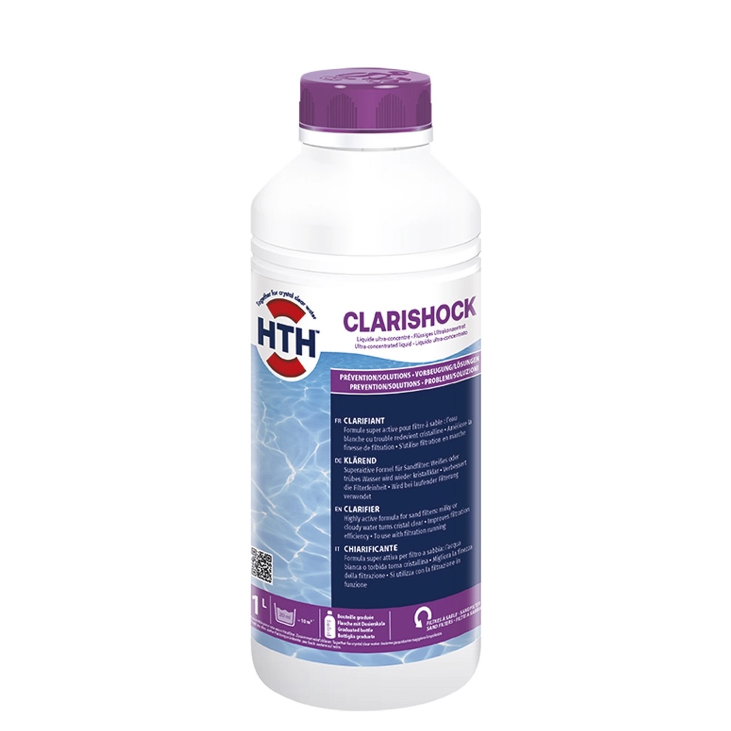 HTH ClariShock 1 Liter Trübungsentferner Flüssig gegen Schmutzpartikel Pool günstig online kaufen