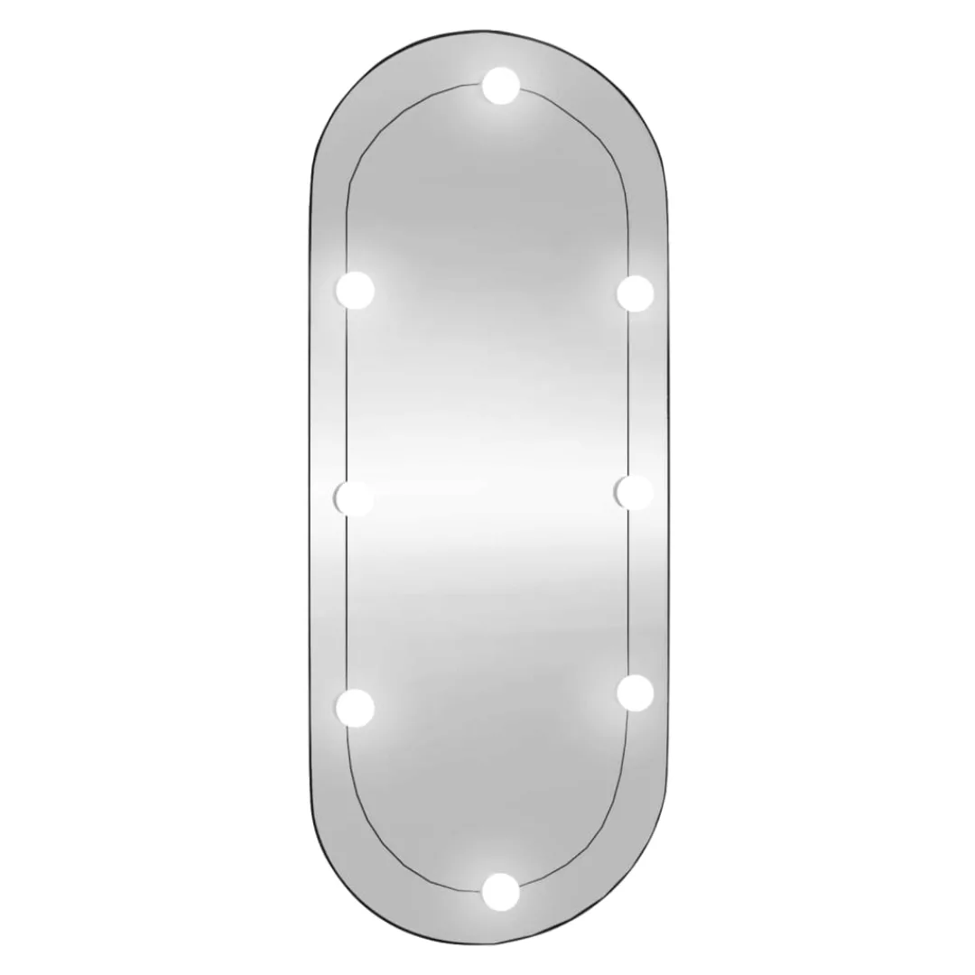 Vidaxl Wandspiegel Mit Led-leuchten 45x100 Cm Glas Oval günstig online kaufen