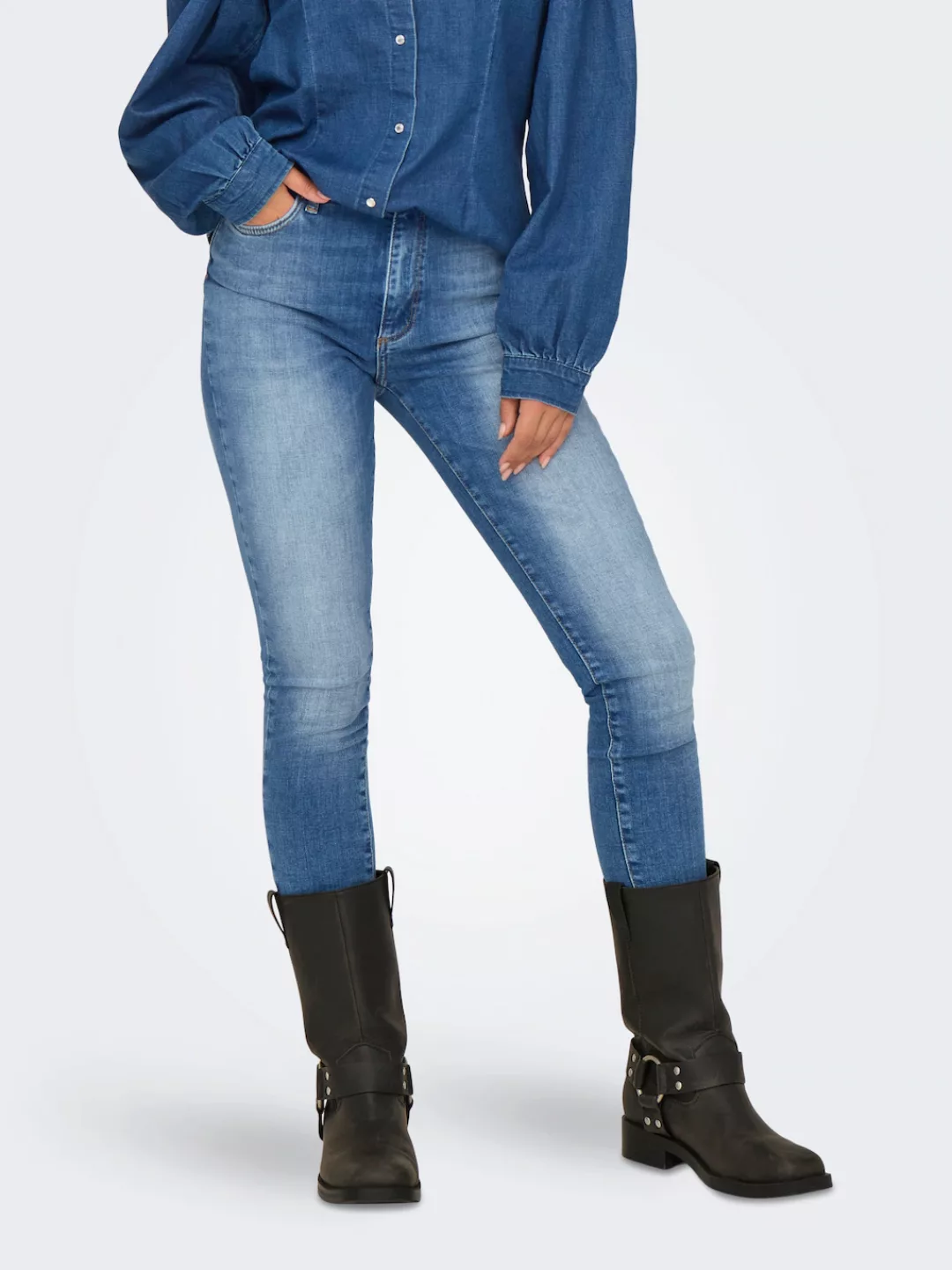 ONLY Skinny-fit-Jeans ONLFOREVER ICON HW SK LAK DNM GEN474NOOS günstig online kaufen