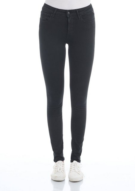 Replay Damen Jeans Luzien - Skinny Fit - Schwarz -Nearly Black günstig online kaufen