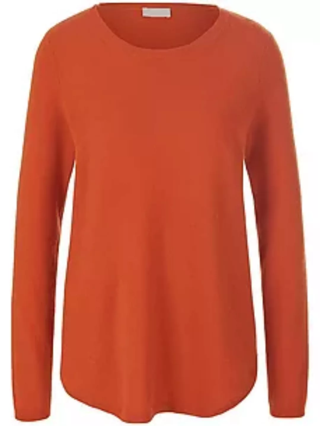 Rundhals-Pullover include orange günstig online kaufen