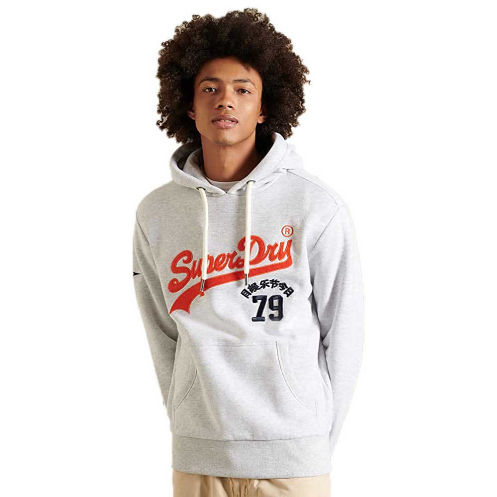 Superdry Vintage Logo Source Kapuzenpullover XL Glacier Grey Marl günstig online kaufen