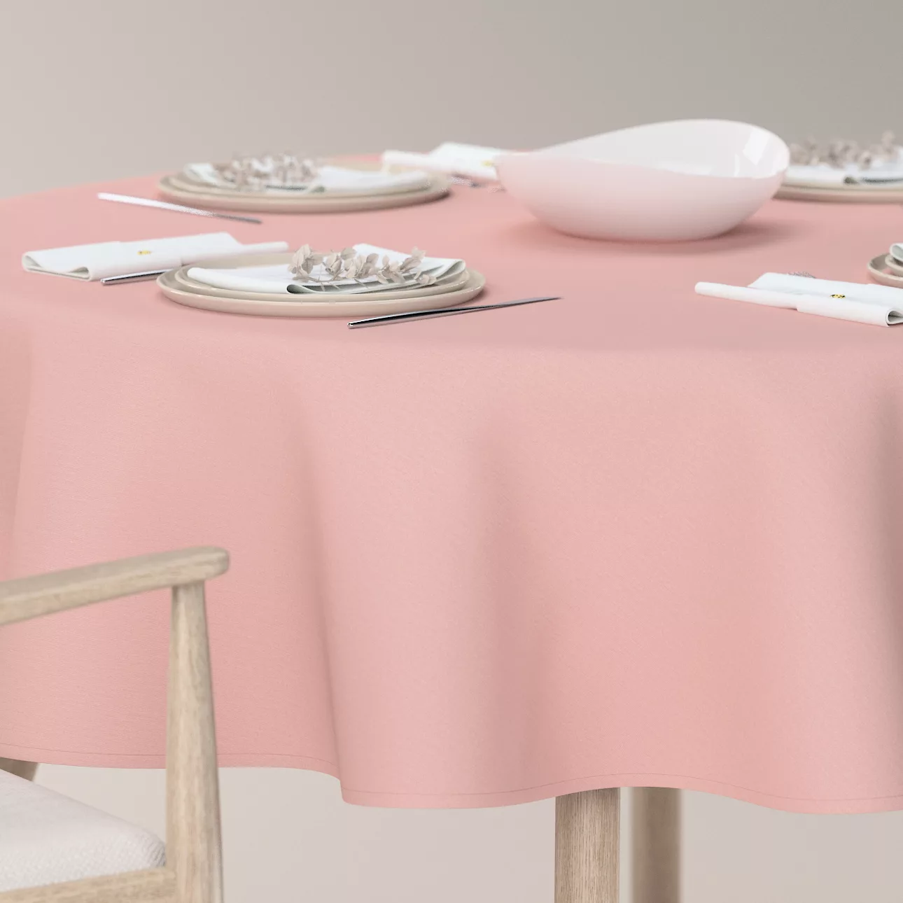 Runde Tischdecke, rosa, Loneta (133-39) günstig online kaufen