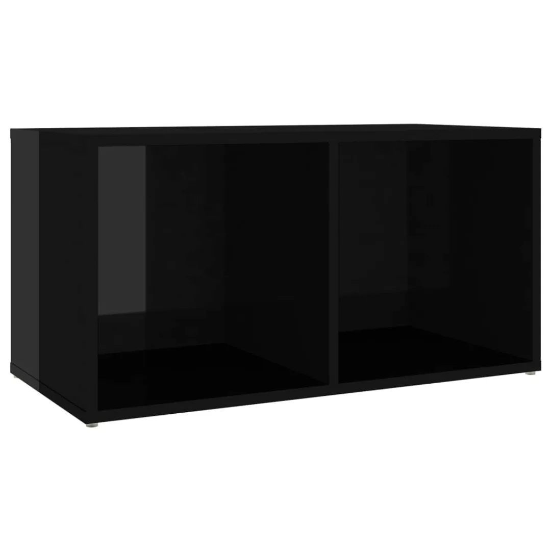 Tv-schrank Hochglanz-schwarz 72x35x36,5 Cm Spanplatte günstig online kaufen