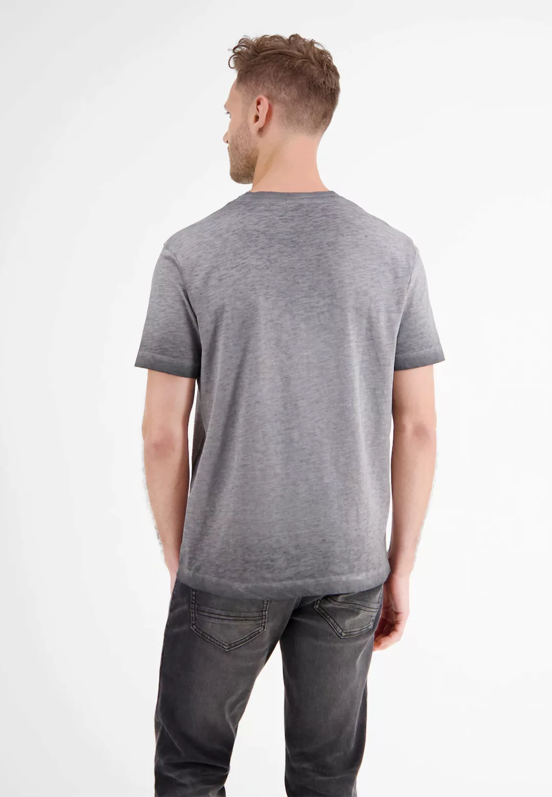 LERROS V-Shirt "LERROS V-Neck-Shirt, faded melange" günstig online kaufen