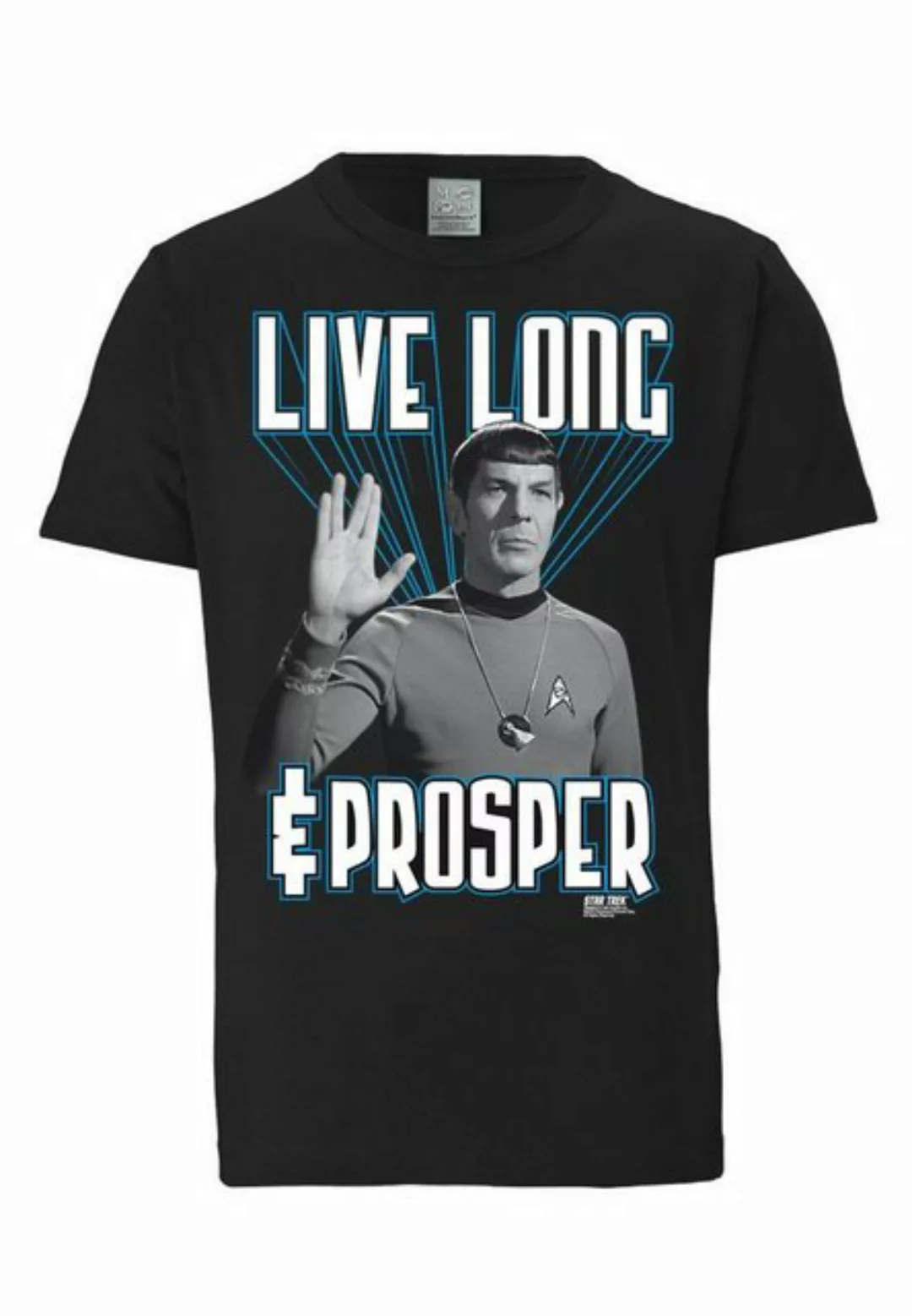 LOGOSHIRT T-Shirt "Spock – Star Trek – Live Long & Prosper", mit coolem Fro günstig online kaufen