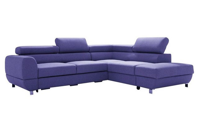 Xlmoebel Ecksofa Stoff Ecksofa L-Form Sofa Couch Design Modern Textil Bettf günstig online kaufen