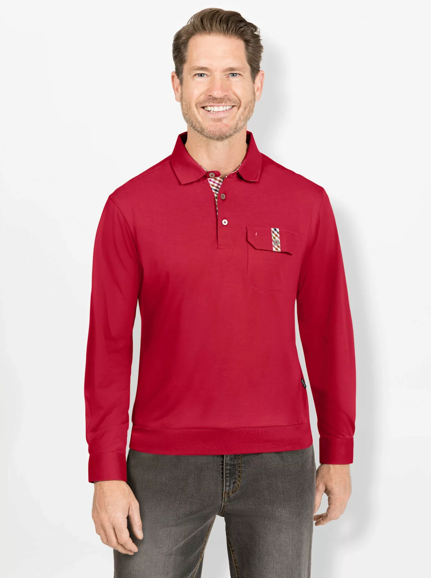 Hajo Poloshirt "Langarm-Poloshirt" günstig online kaufen