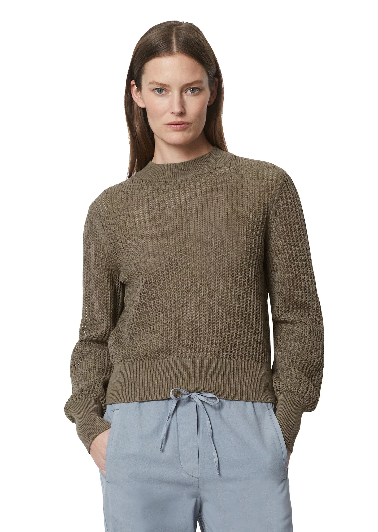 Marc OPolo Strickpullover "aus Organic Cotton-Leinen-Mix" günstig online kaufen