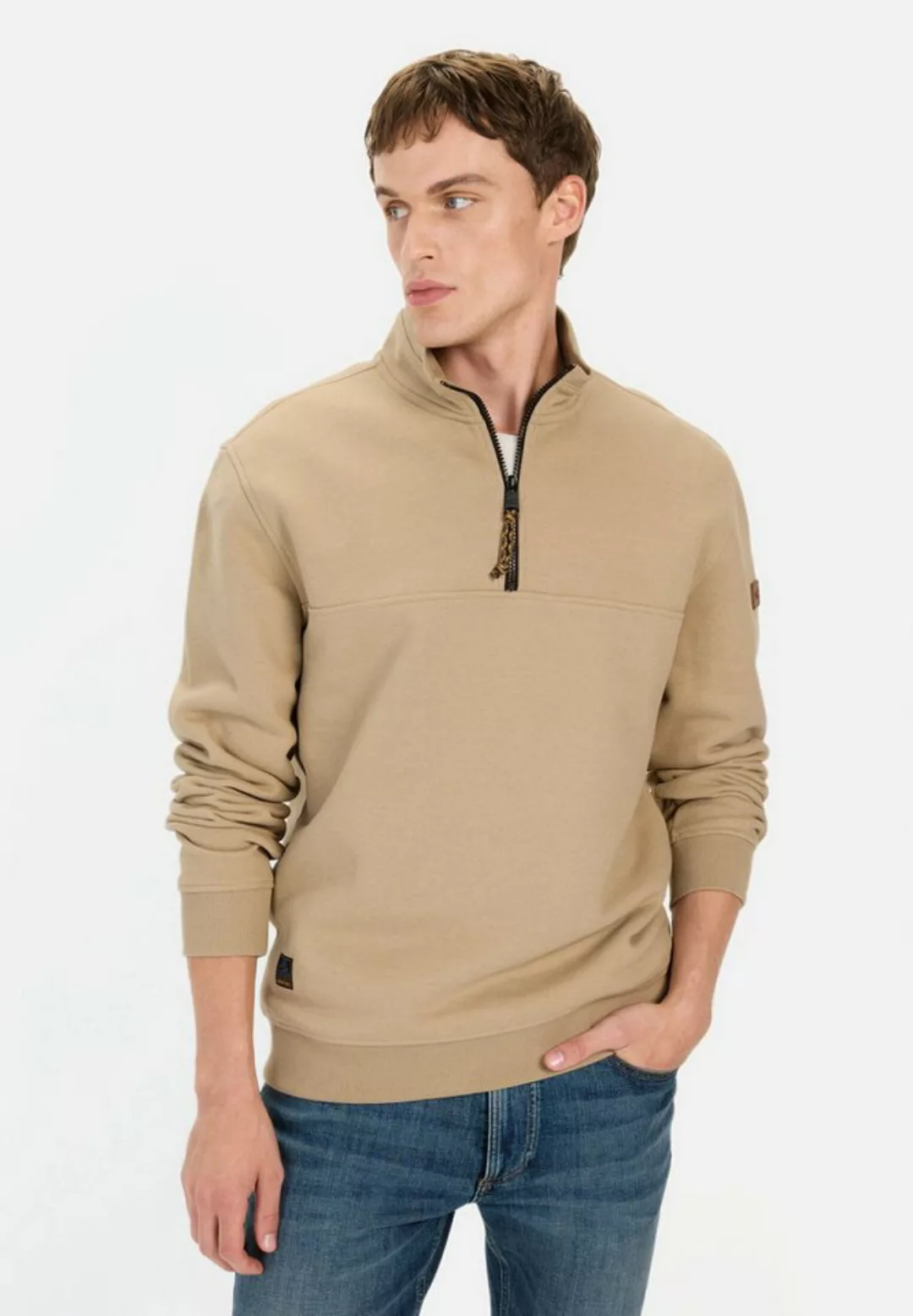 camel active Sweatshirt mit Troyer-Kragen günstig online kaufen