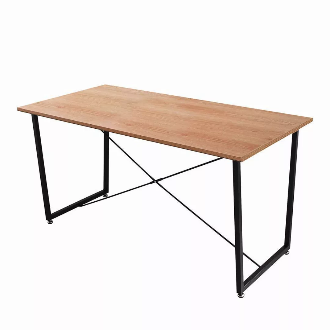 Esszimmereinrichtung in Akaziefarben und Grau 140 cm Tisch (fünfteilig) günstig online kaufen