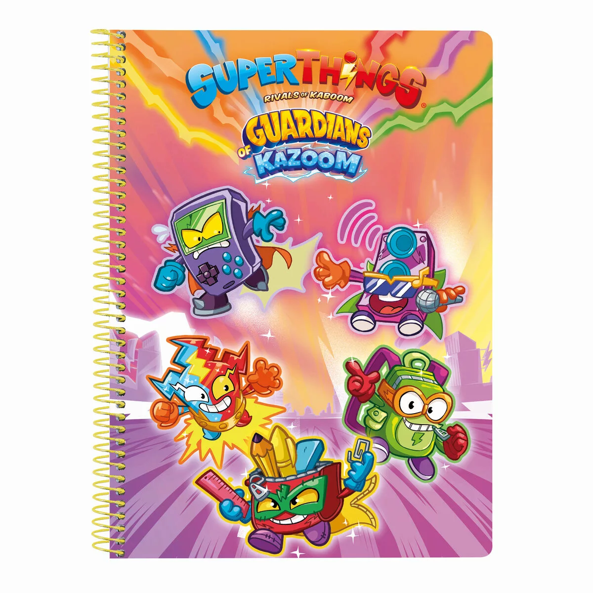 Notizbuch  Superthings Guardians Of Kazoom Lila Gelb A5 günstig online kaufen
