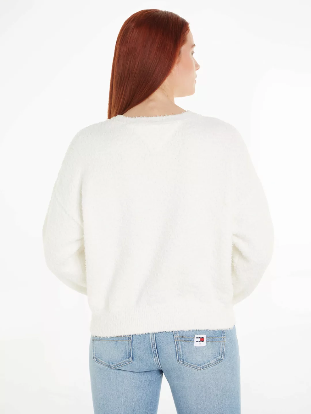 Tommy Jeans Curve Strickpullover TJW CENTER FLAG SWEATER EXT günstig online kaufen