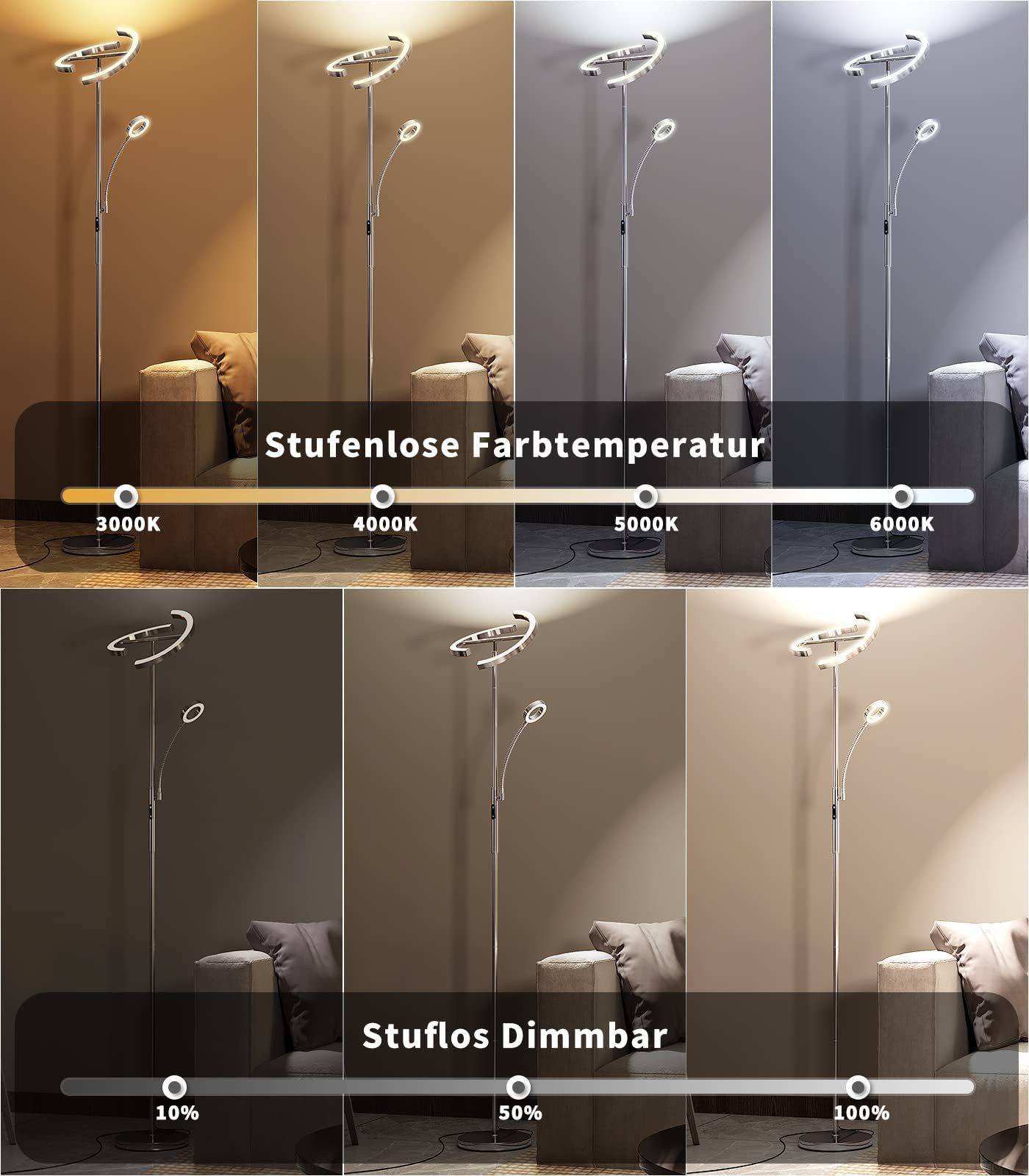 ANTEN LED Stehlampe LED Stehleuchte Dimmbar günstig online kaufen