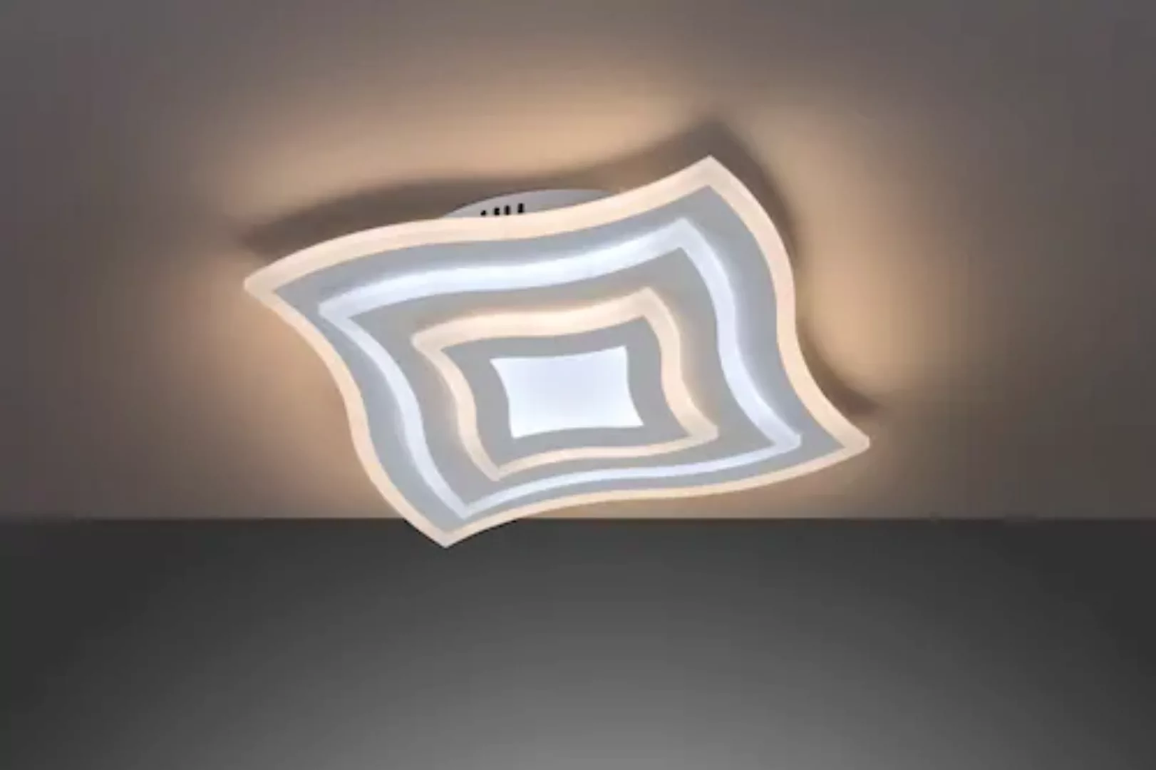 LED-Deckenleuchte Gorden mit Fernbedienung, Rahmen günstig online kaufen