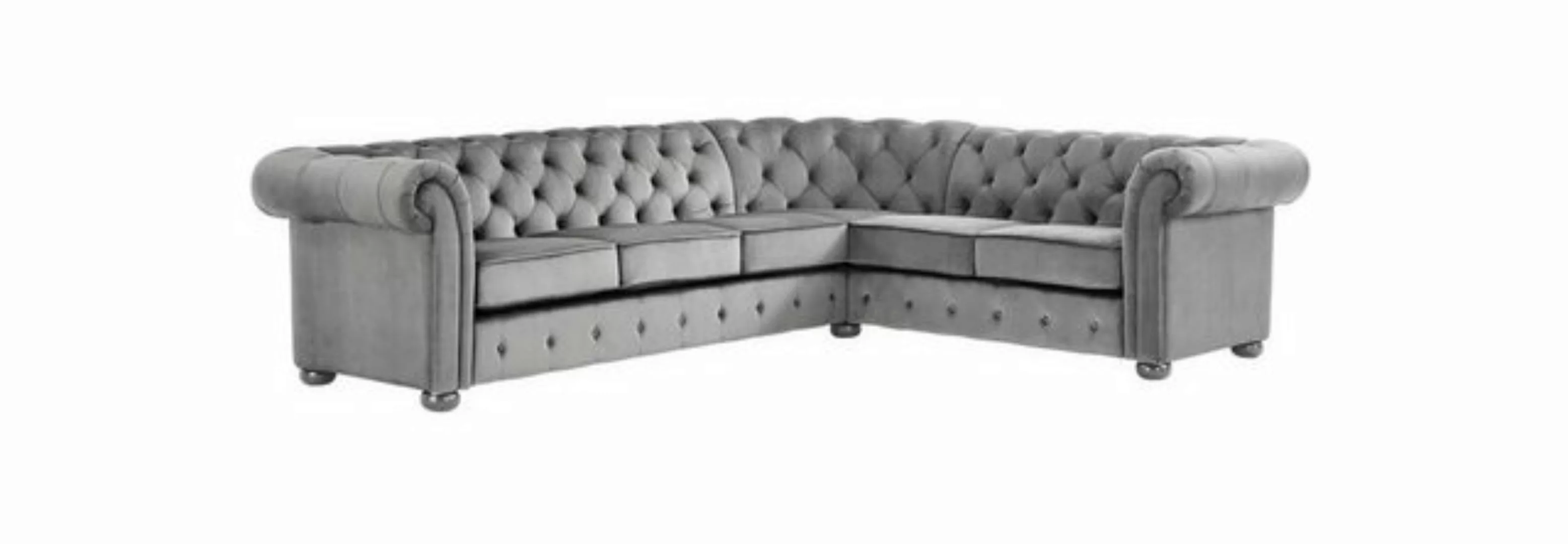 JVmoebel Ecksofa, Hellgrau Ecksofa Chesterfield Kreative Möbel Neu Wohnzimm günstig online kaufen