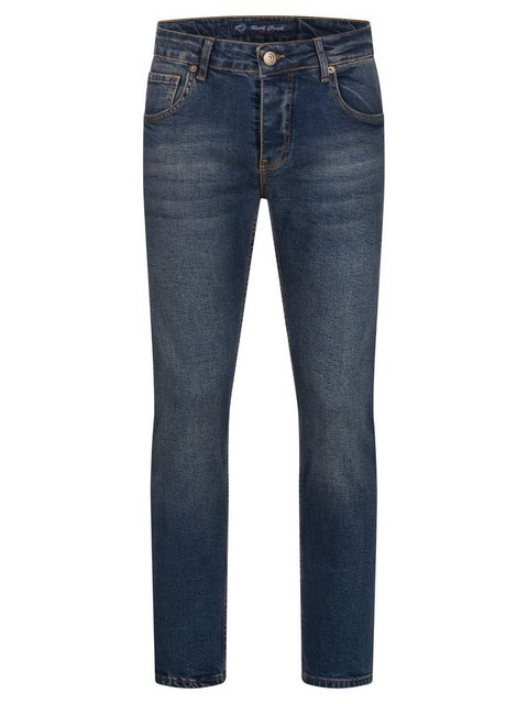 Rock Creek Regular-fit-Jeans Herren Jeans Stonewashed Dunkelblau RC-2400 günstig online kaufen