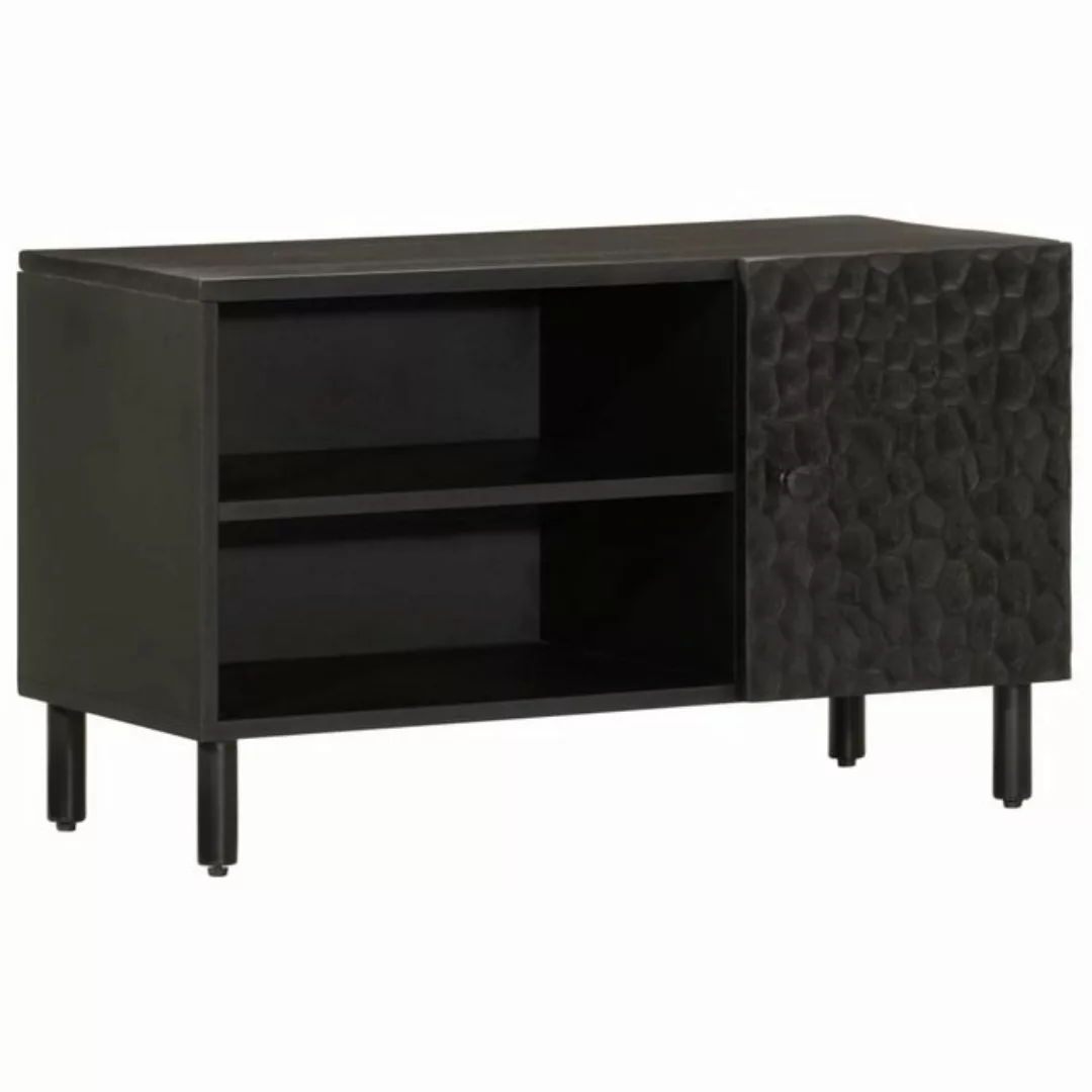 vidaXL TV-Schrank TV-Schrank Schwarz 80x31x46 cm Massivholz Mango günstig online kaufen