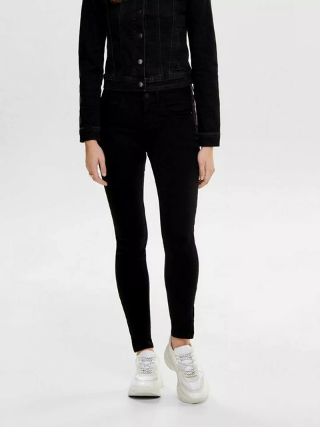 ONLY Ankle-Jeans "ONLKENDELL ETERNAL LIFE ANKLE BLACK NOOS", mit Zipper am günstig online kaufen