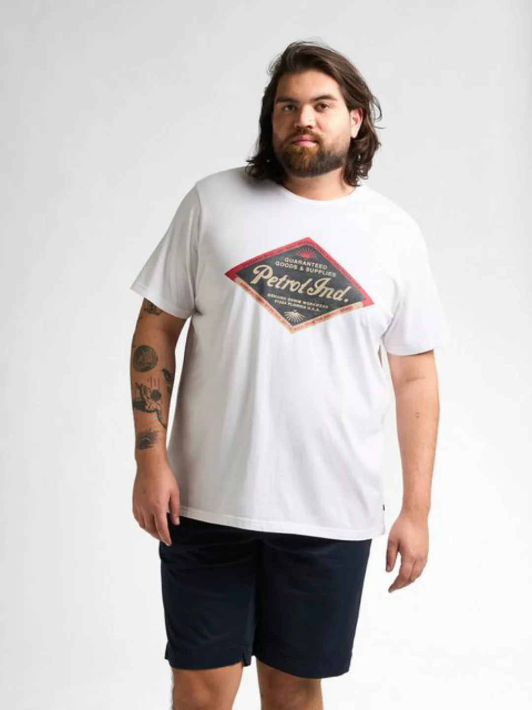 Petrol Industries T-Shirt T-Shirt mit Aufdruck in Plus Size Vista günstig online kaufen