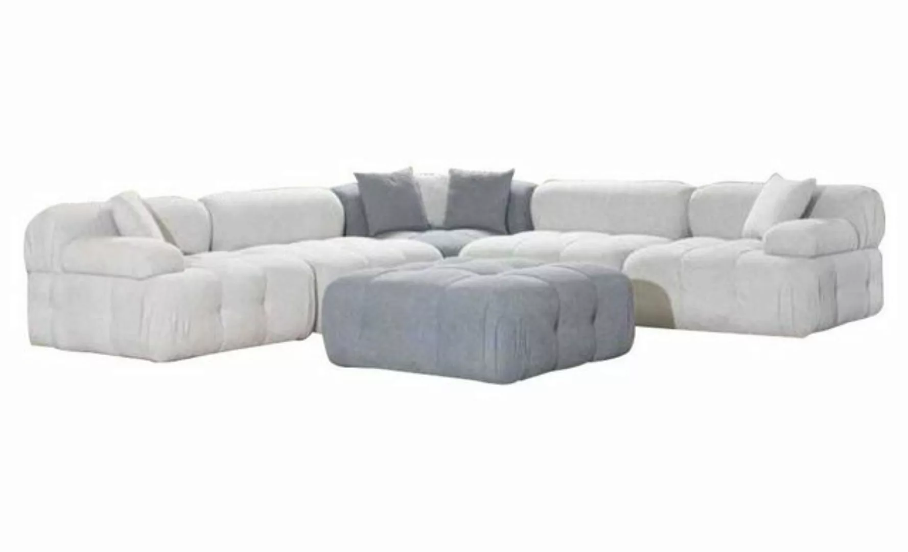 Xlmoebel Ecksofa Moderne Luxusmöbel: Ecksofa in L-Form, weißes Sofa, Couch günstig online kaufen