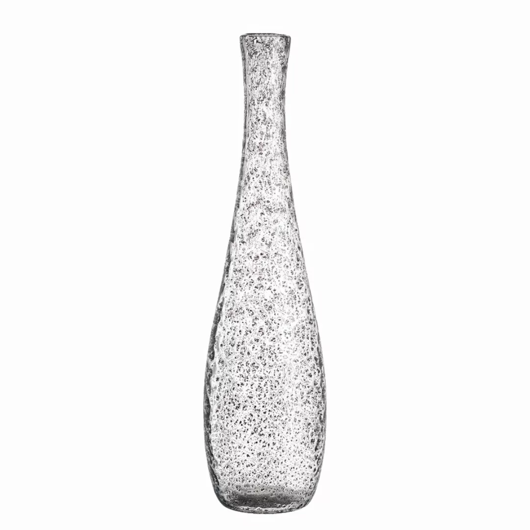 home24 Leonardo Vase Giardino Grau Glas 13x50x13 cm (BxHxT) Modern illumina günstig online kaufen