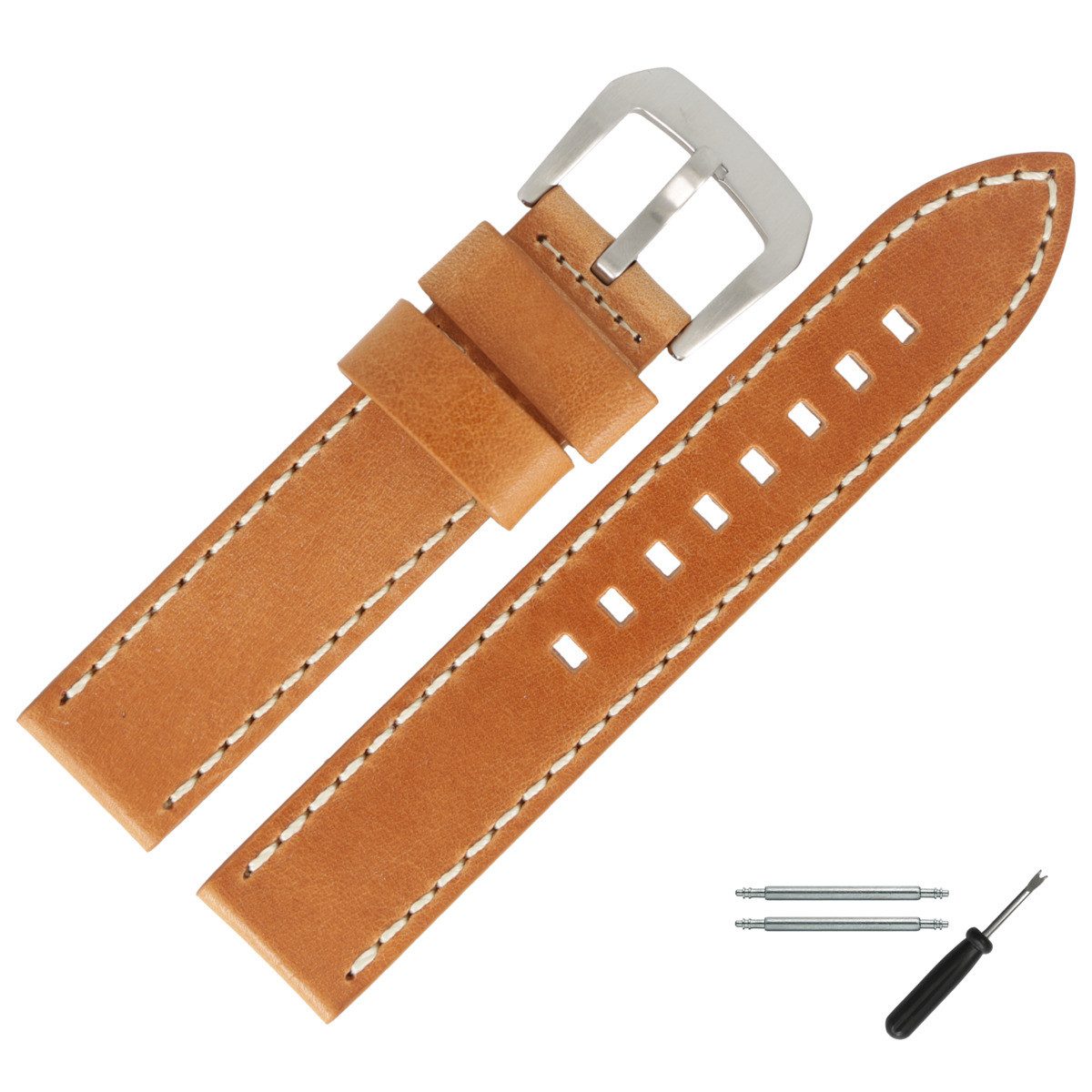 MARBURGER Uhrenarmband 22mm Leder günstig online kaufen