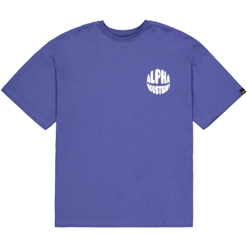Alpha Industries  T-Shirts & Poloshirts Logo Backprint T-Shirt W - night pu günstig online kaufen