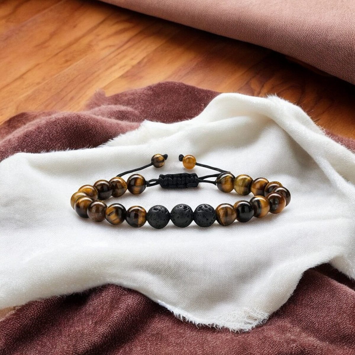 KARMA Perlenarmband Armband Naturstein ver. Farben günstig online kaufen