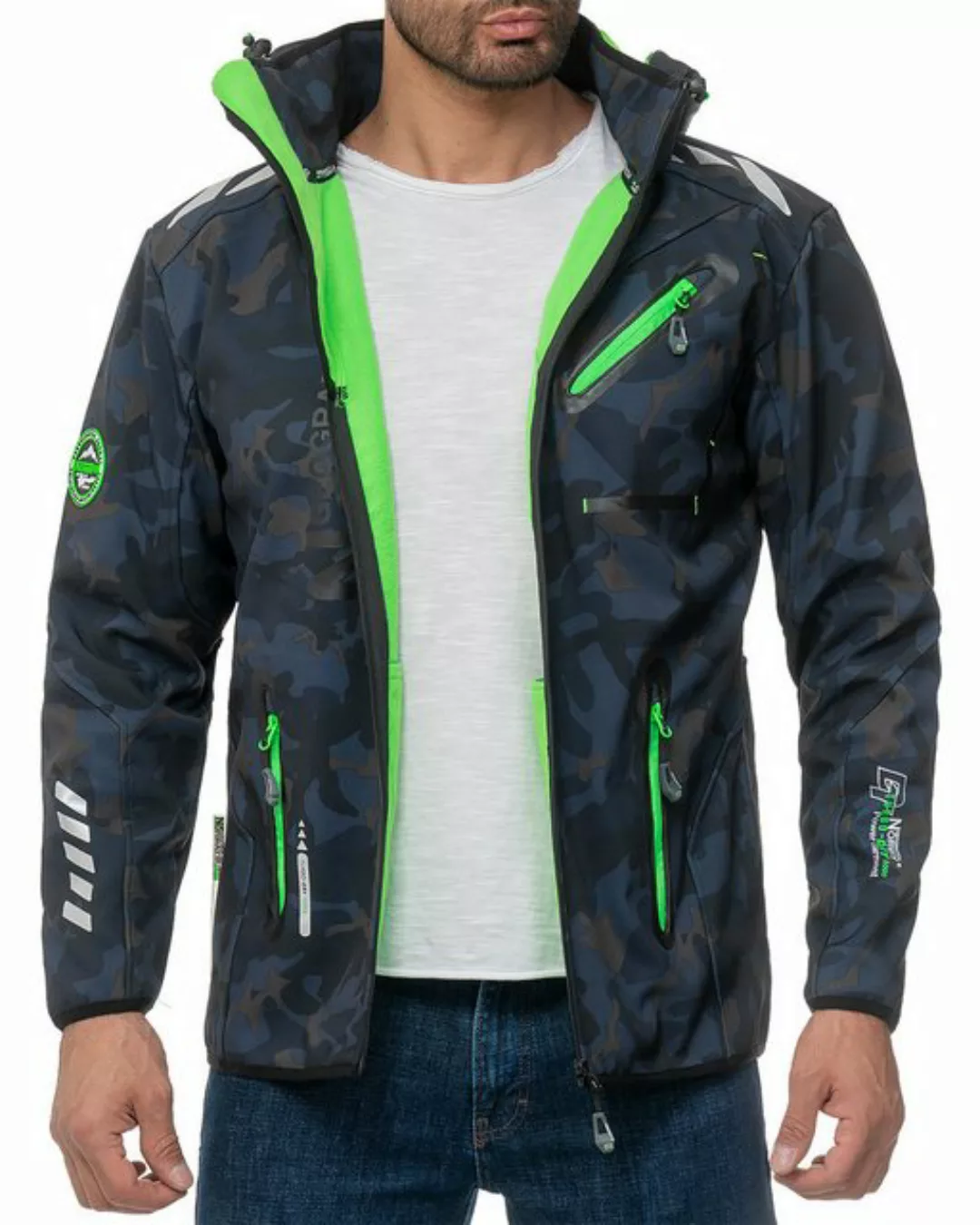 Geographical Norway Softshelljacke Herren Outdoor Jacke baroyaute Camo - Na günstig online kaufen