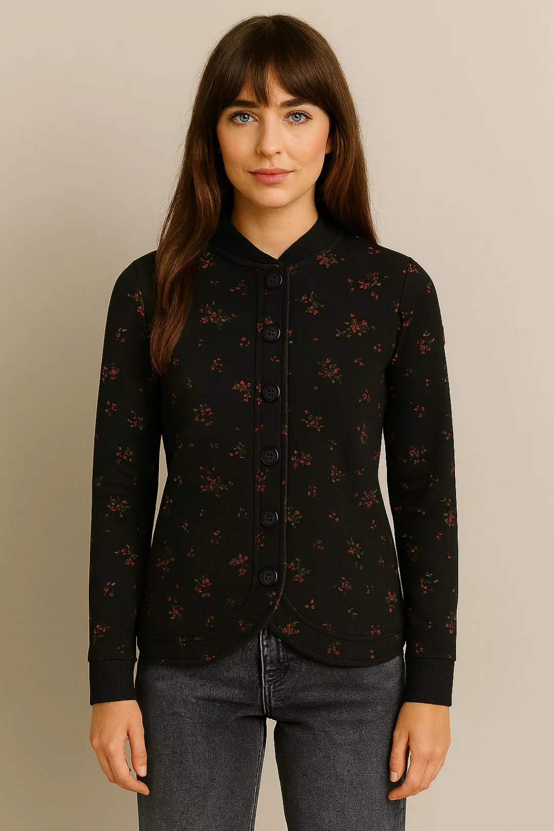 Ragwear Sweatjacke "AVALINA FLOWERS O" günstig online kaufen