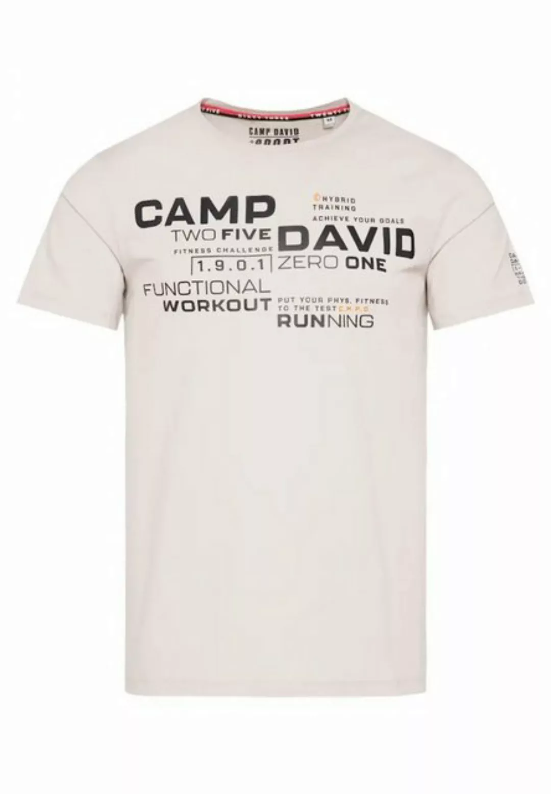 CAMP DAVID T-Shirt T-Shirt FITNESS CHALLENGE Kurzarmshirt (1-tlg) günstig online kaufen