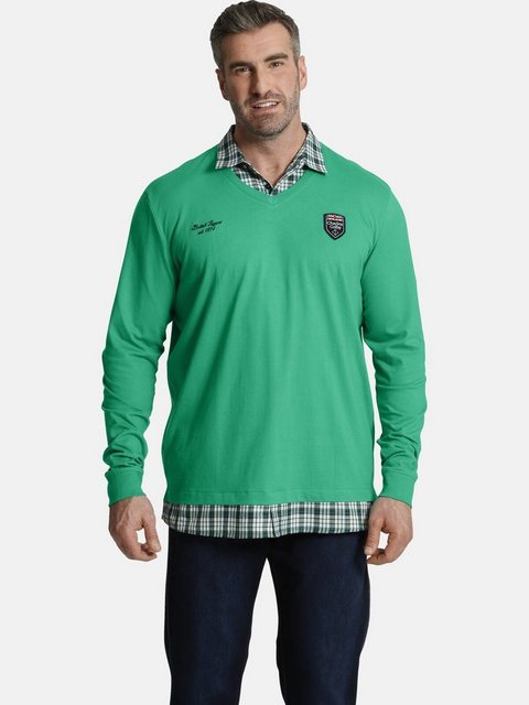 Charles Colby Sweatshirt »EARL FARIN« Sweatshirt mit Hemdkragen günstig online kaufen