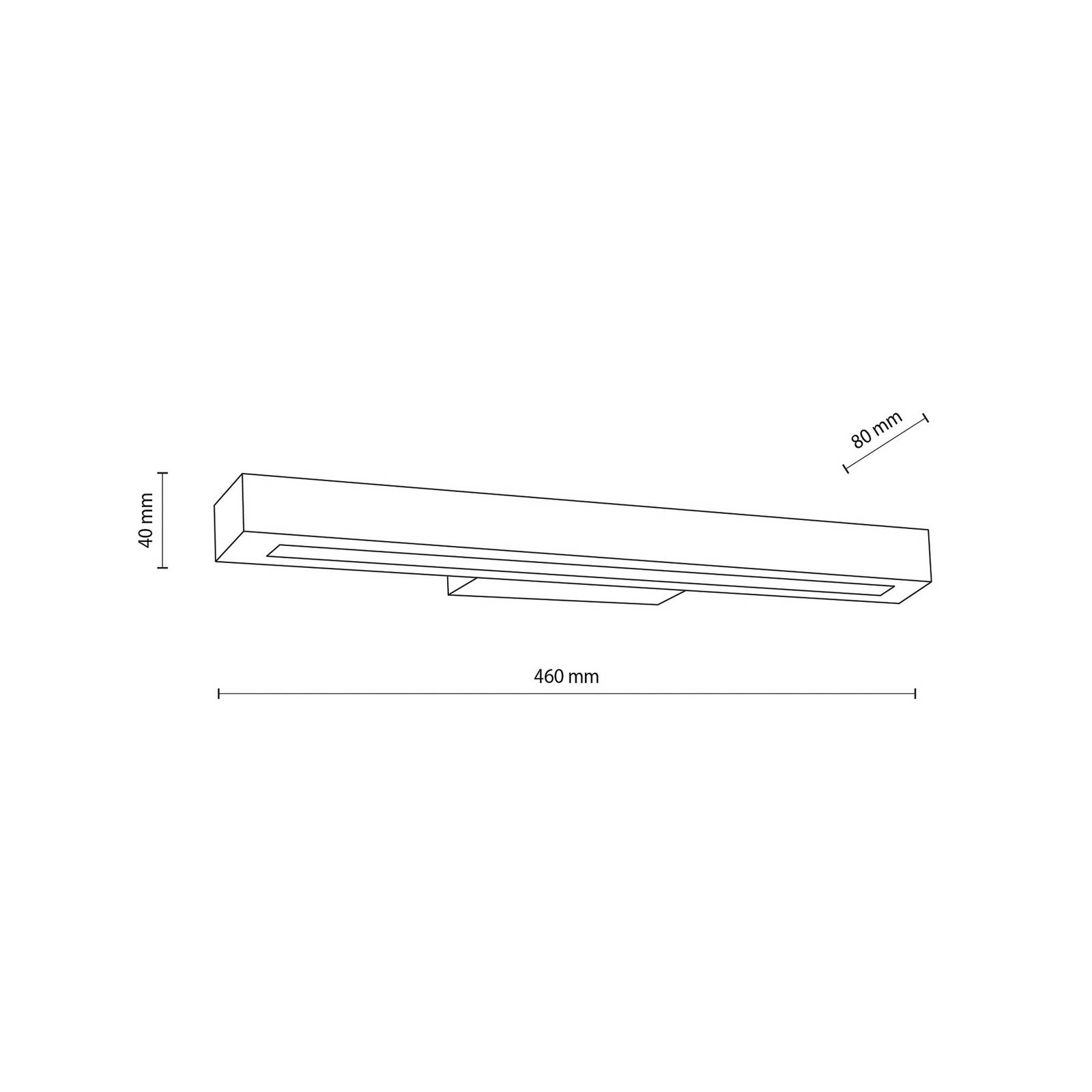 LED-Holzwandleuchte Teo, kiefer, 46 cm, 3000 K günstig online kaufen