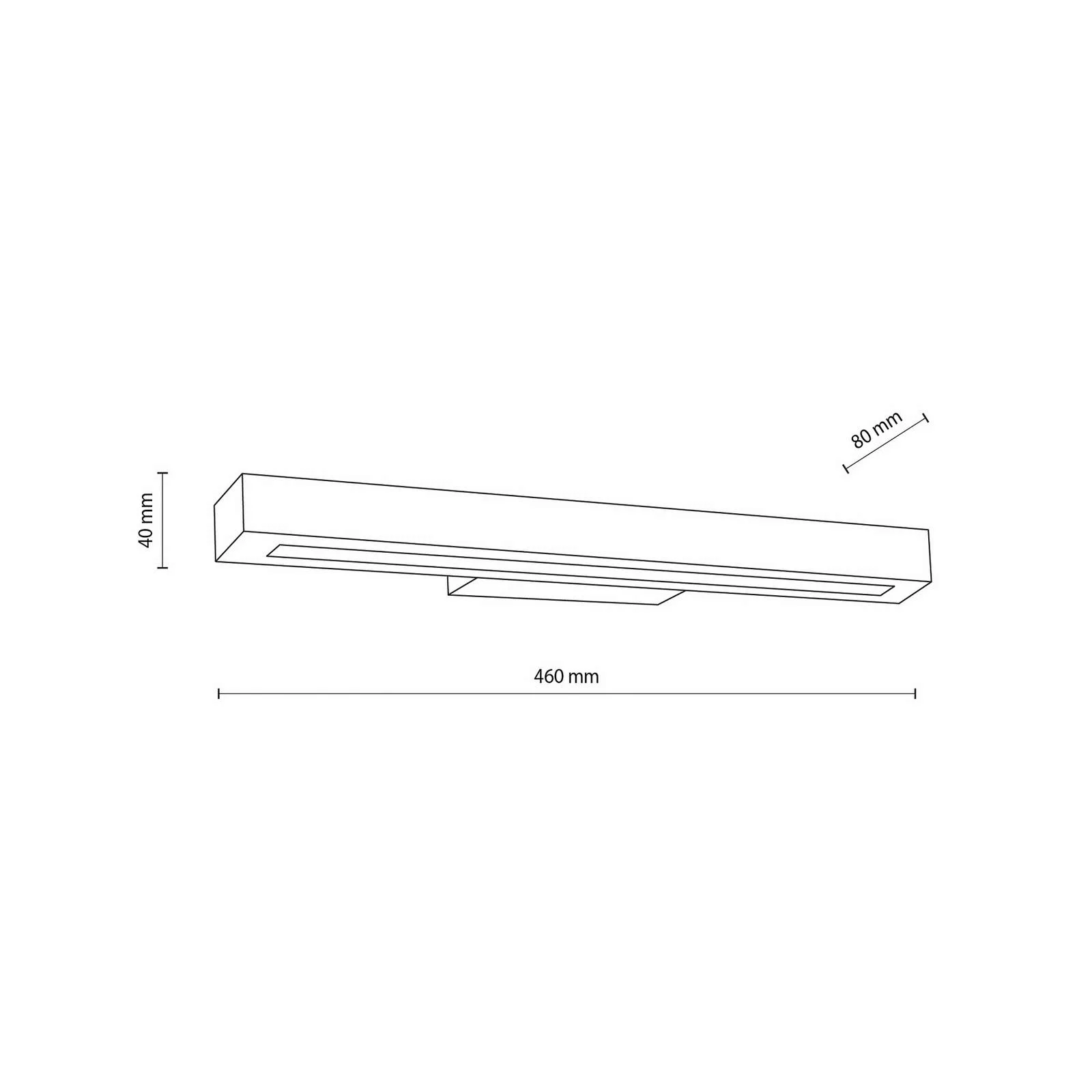 LED-Holzwandleuchte Teo, kiefer, 46 cm, 3000 K günstig online kaufen