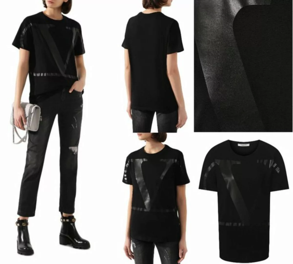 VALENTINO GARAVANI T-Shirt VALENTINO V Logo Tee Iconic T-shirt Bluse Shirt günstig online kaufen