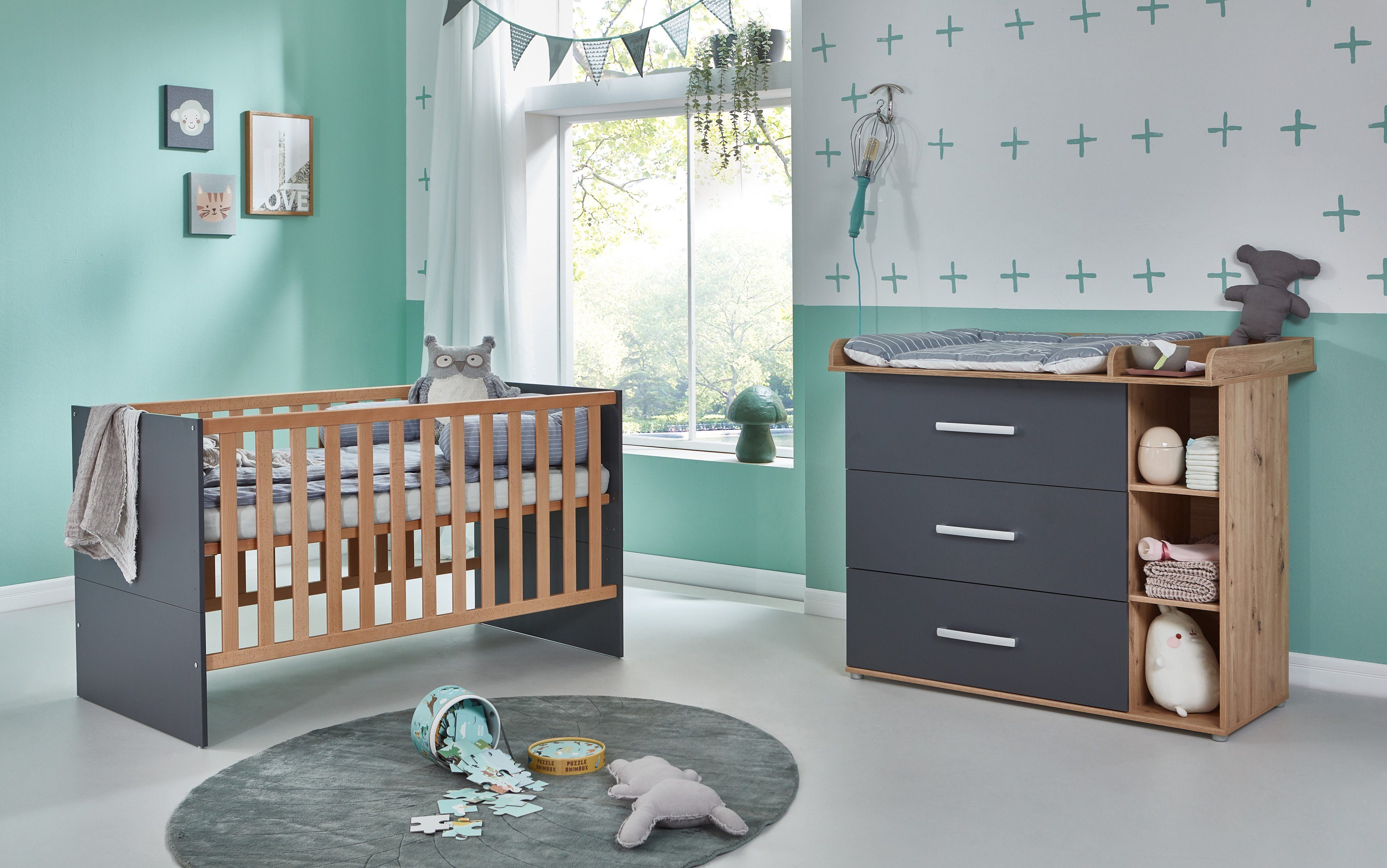 arthur berndt Babymöbel-Set "Babyzimmer Set "Alessio" 2-teilig", (Spar-Set) günstig online kaufen