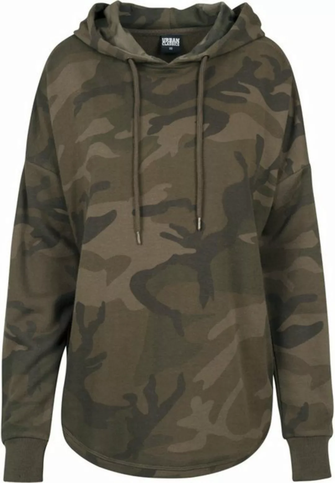 URBAN CLASSICS Rundhalspullover Urban Classics Damen Ladies Oversized Camo günstig online kaufen