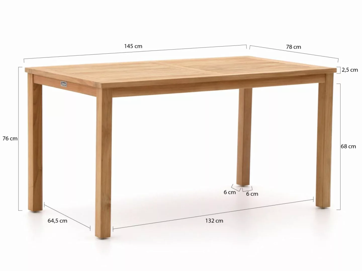 Sunyard Liverpool Gartentisch 145x78cm günstig online kaufen