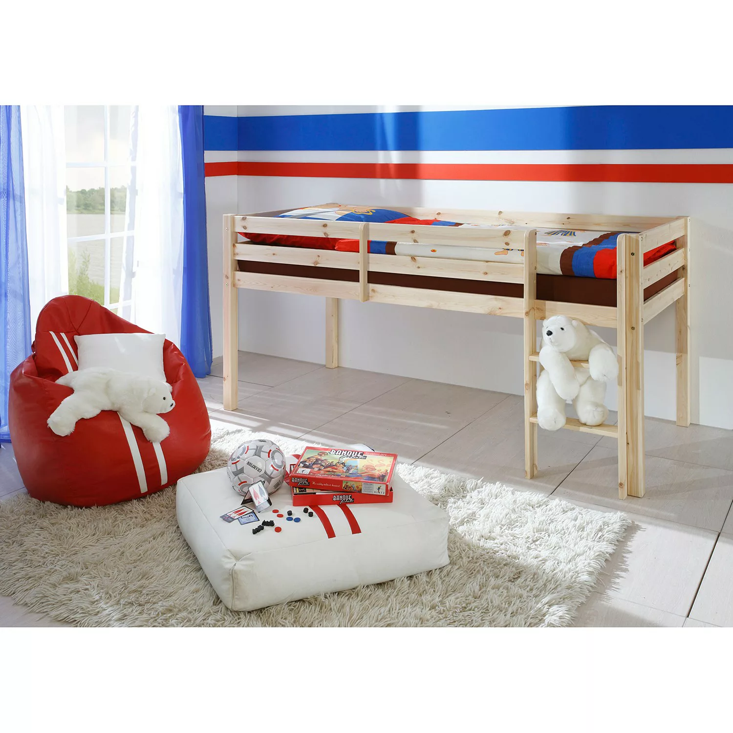 Spielbett  Keni - holzfarben - 102 cm - 113 cm - 208 cm - Sconto günstig online kaufen