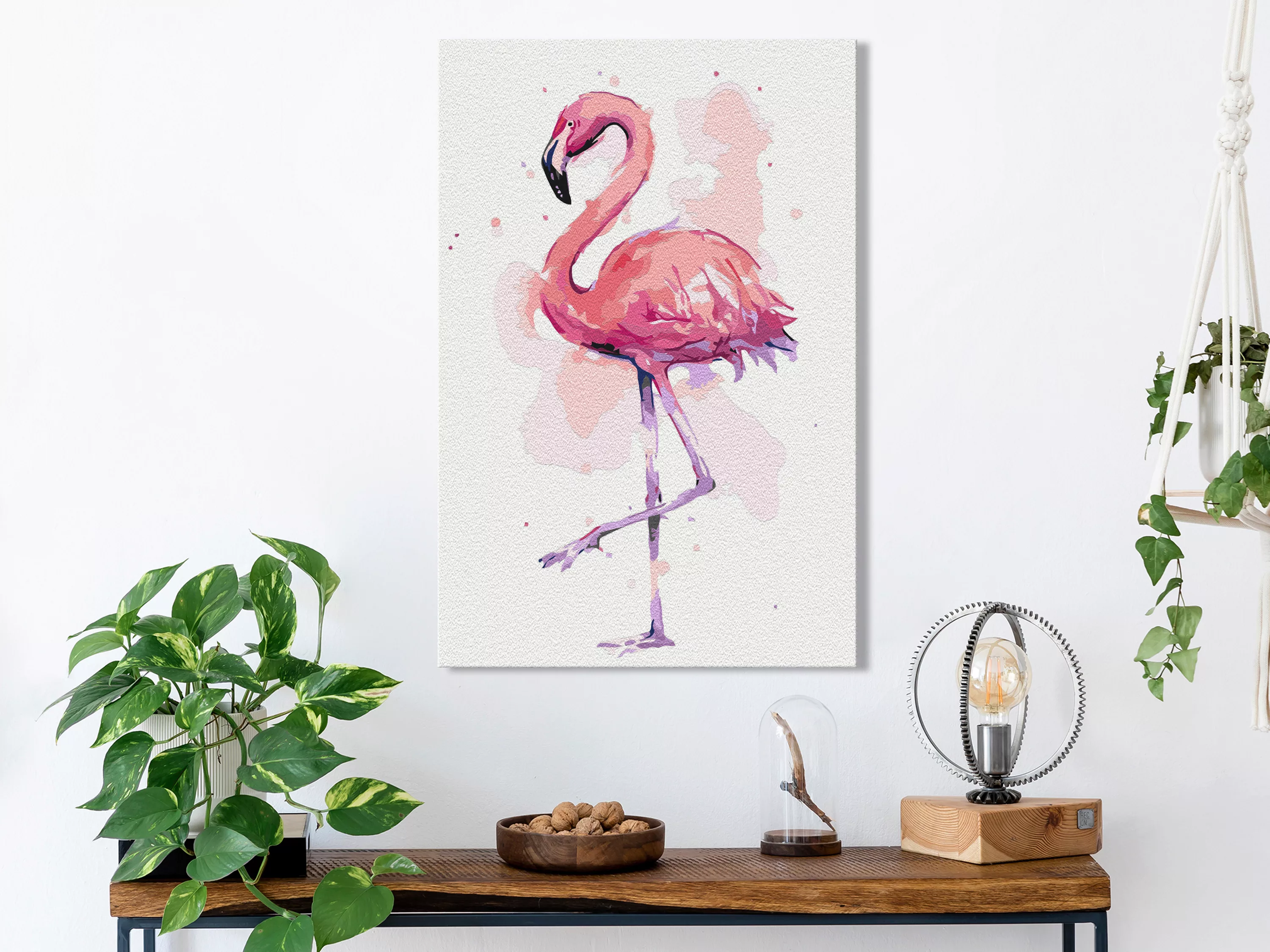 Malen Nach Zahlen - Friendly Flamingo günstig online kaufen