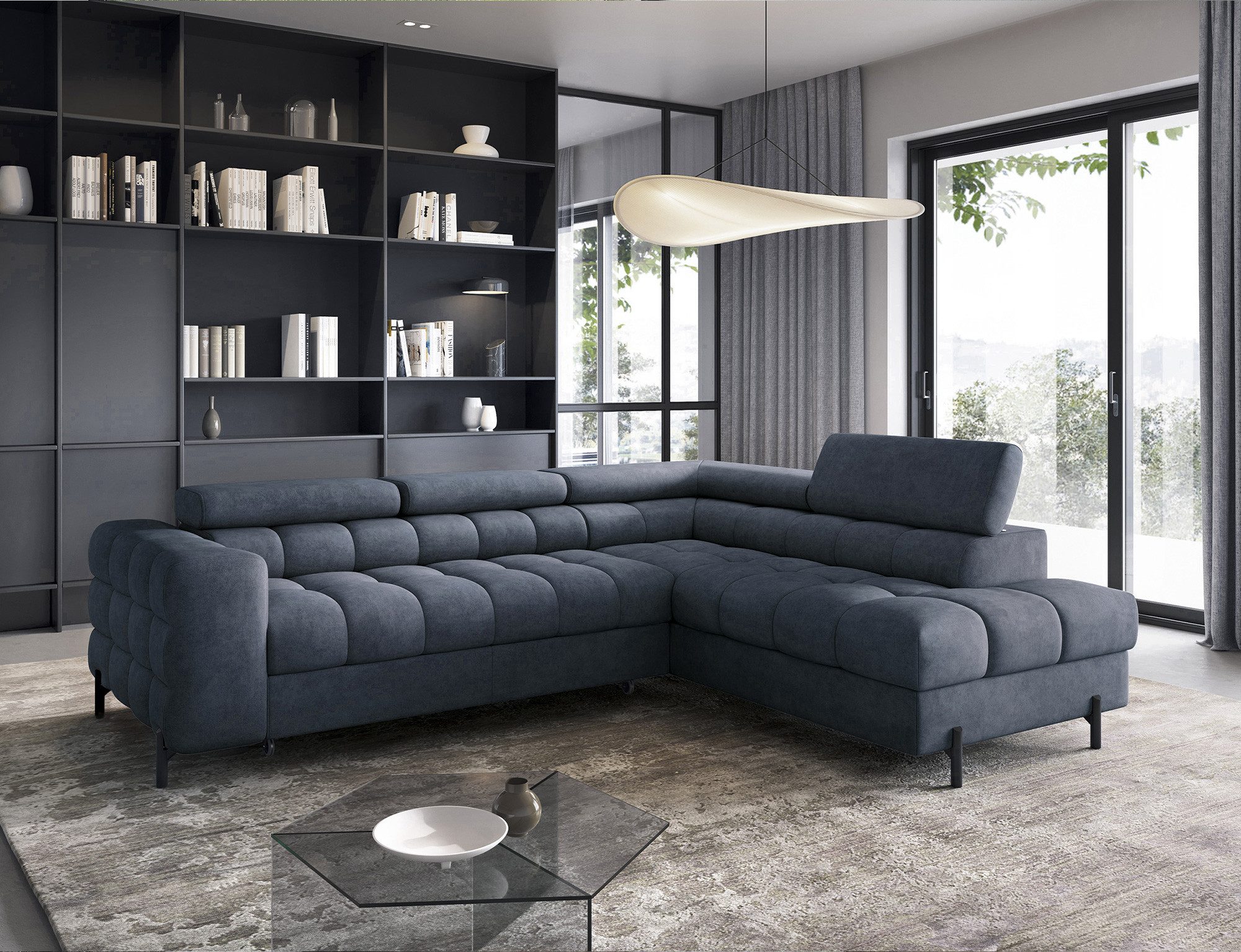 MOEBLO Ecksofa Ferrucio, modernes Schlafsofa mit günstig online kaufen