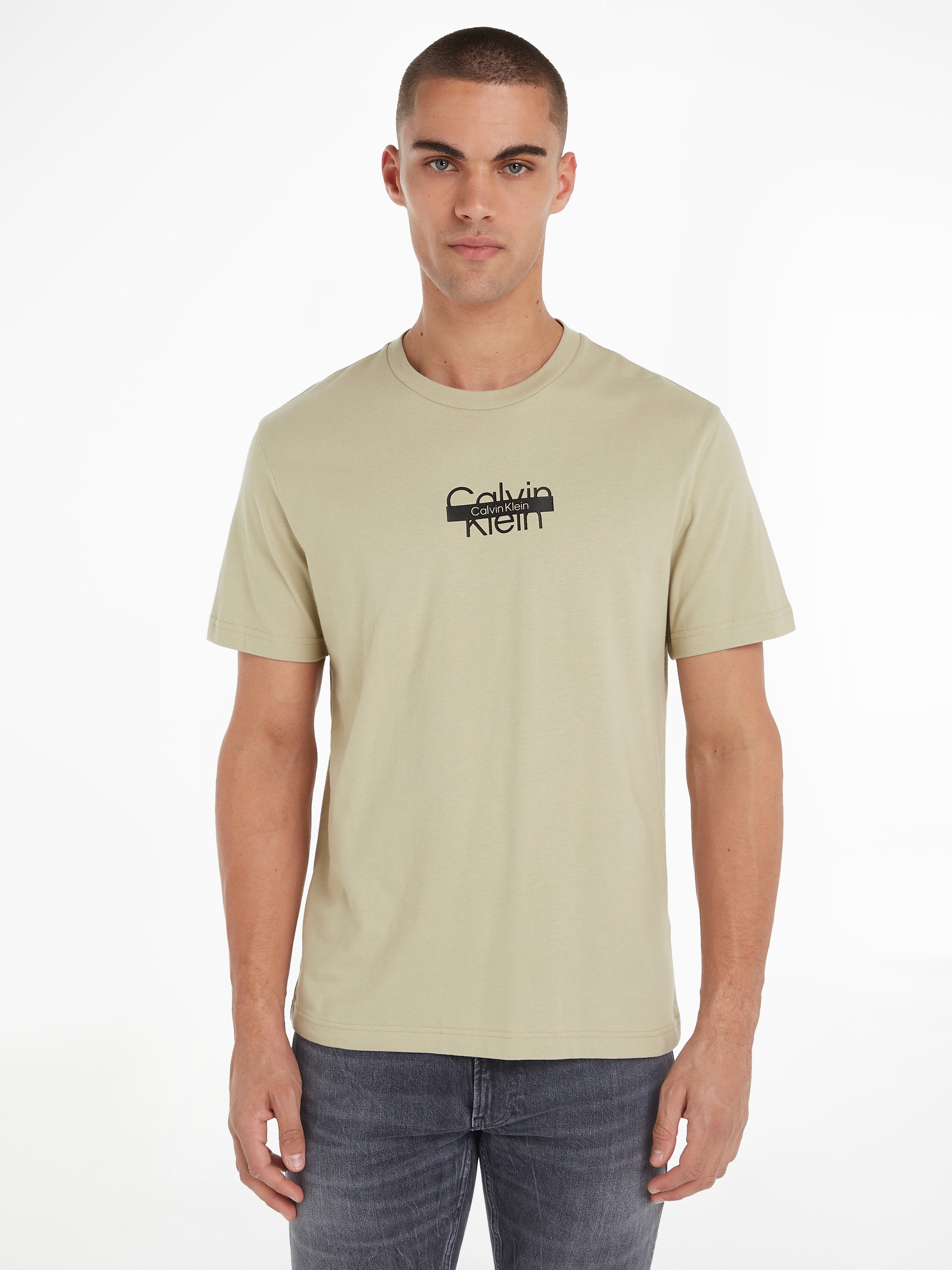 Calvin Klein T-Shirt CUT THROUGH LOGO T-SHIRT günstig online kaufen